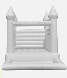 White Toddler Bounce House with Ball Pit